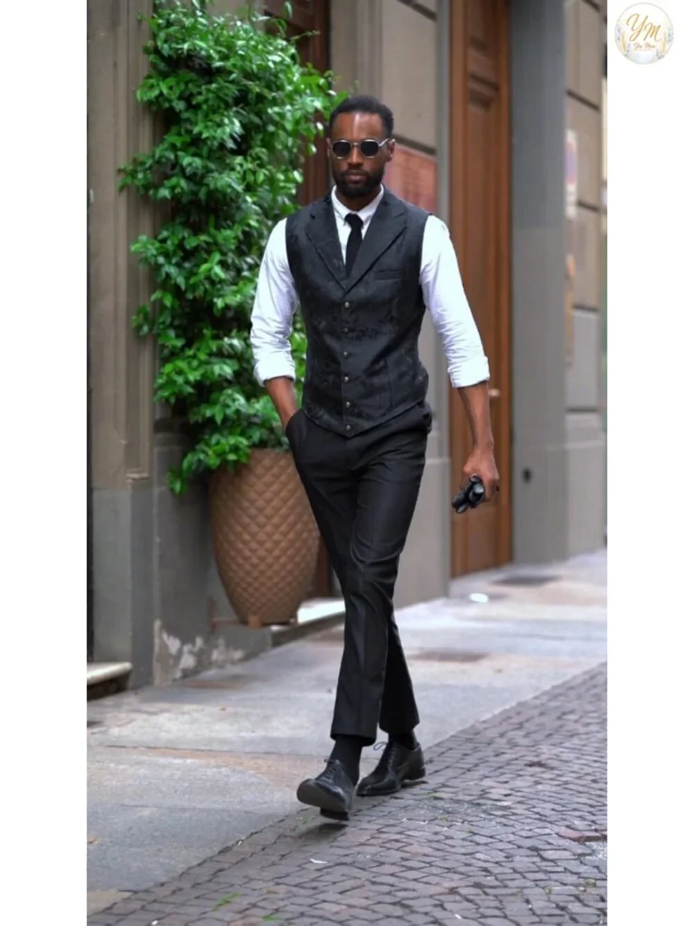 Suit Vest Paisley Floral Victorian Gothic Steampunk Notched Lapel Tuxedo